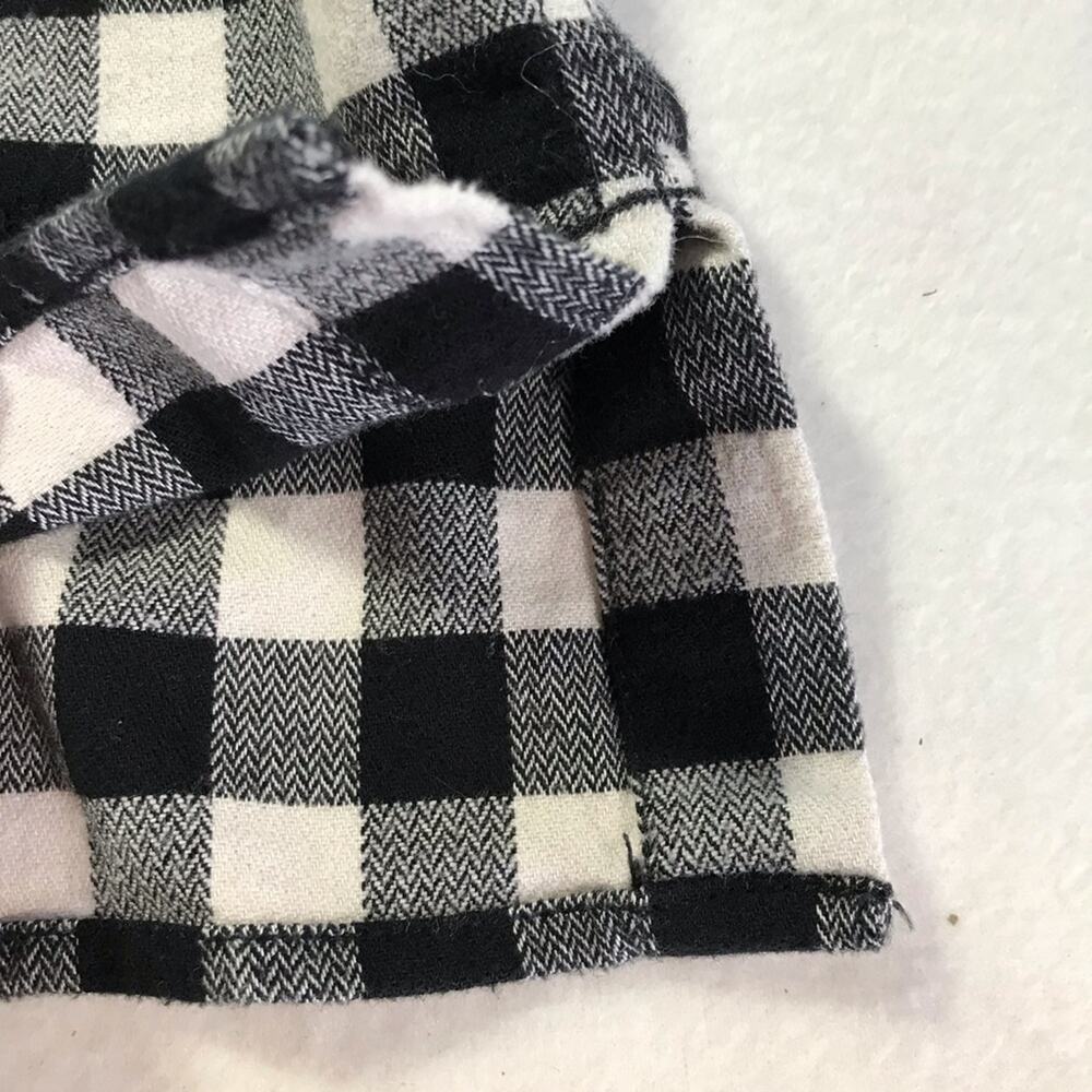 Carhartt womens S black white plaid long sleeve button up flannel loose fit - Picture 8 of 8